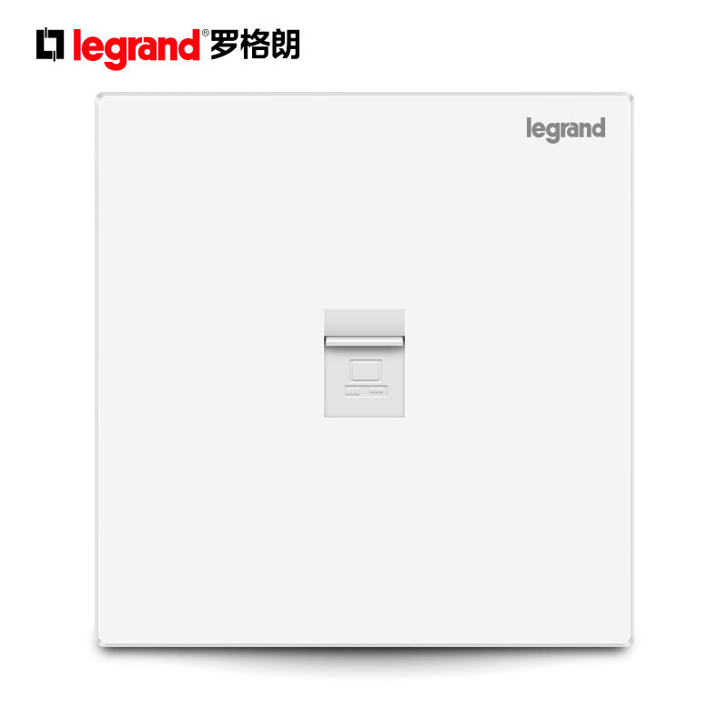 TCL Legrand switch socket panel Shidian magnolia white one super five type computer network network line plug type 86