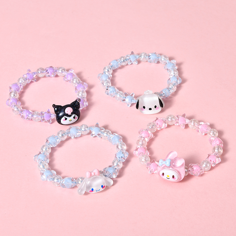 Sweet Sanrio Imitation Crystal Couple Bracelets, Student Bracelets, Cartoon Kuromi Bracelets, Birthday Gifts for Best Friends