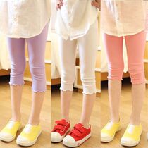 Girls  seven-point pants Summerdale baby Girls leggings Summer thin childrens seven-point pants Little girl pants