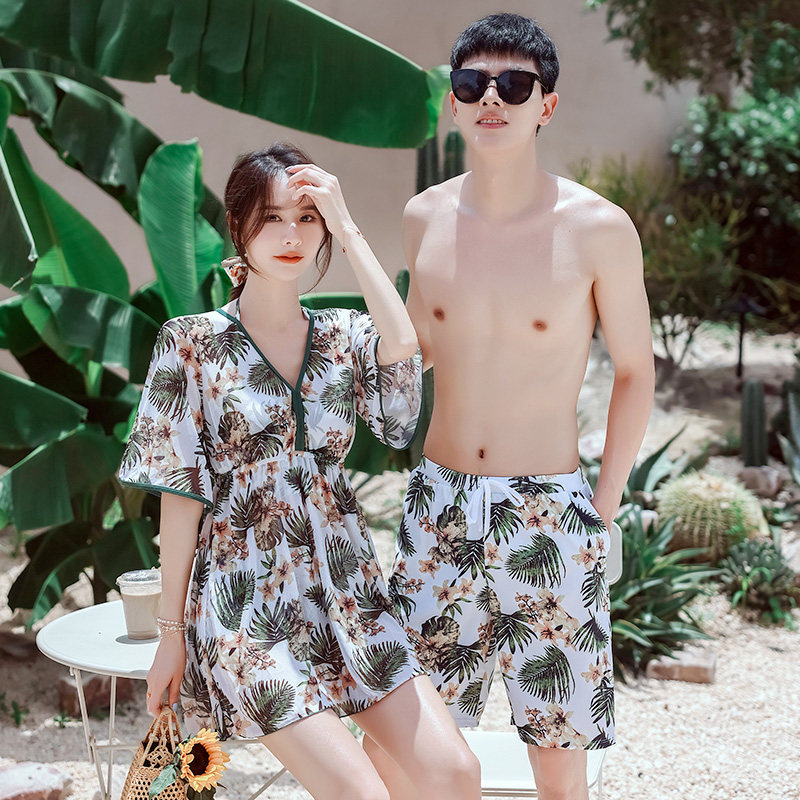 Couple swimsuit 2022 new couple models sexy summer beach beach pants swimsuit hot spring swimsuit suit