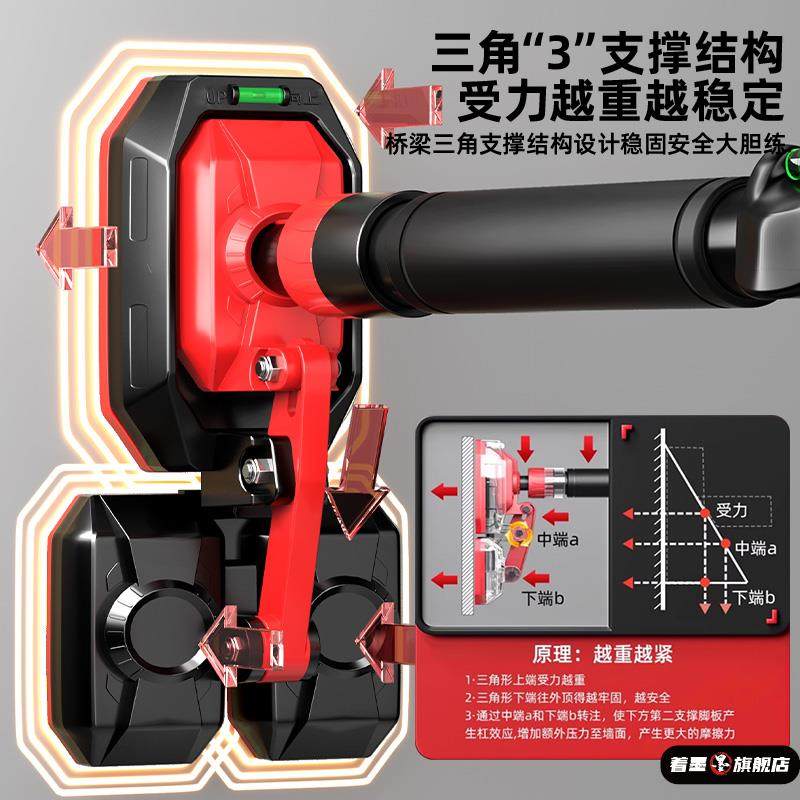 Horizontal Bar for Home Indoor Pull-Ups, Children's No-Drill Wall-Mounted Door Bar with Rings, Home Fitness Equipment