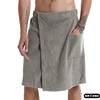 2025 Velcro Bath Towel Beach Towel Men's Wearable Bath Towel Shower Room Bathrobe with Pockets Outdoor Changing Clothes
