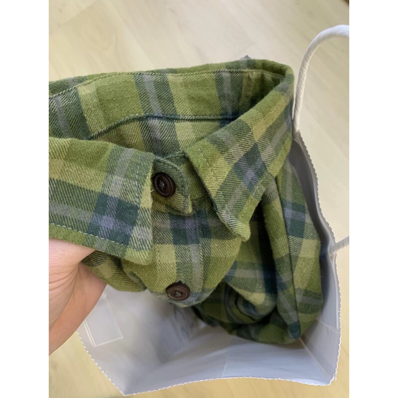 2026 Early Autumn New Shirt, Green Plaid Shirt, Layered Heavyweight Pure Cotton, Niche Trendy High-End Long-Sleeve Top 2026 Early Autumn New Shirt, Green Plaid Shirt, Layered Heavyweight Pure Cotton, Niche Trendy High-End Long-Sleeve Top