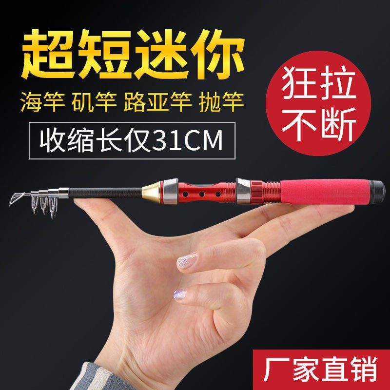 Mini Little Sea Rod Super Hard Pole Super Hard Rod Angeles Fishing Rod Ice Fishing Pole River Pole