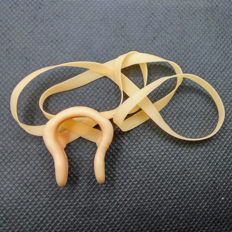 Professional with rope anti-fall silicone swimming nasal stopper anti-choking water nose clamp professional anti-slip steel wire anti-loss