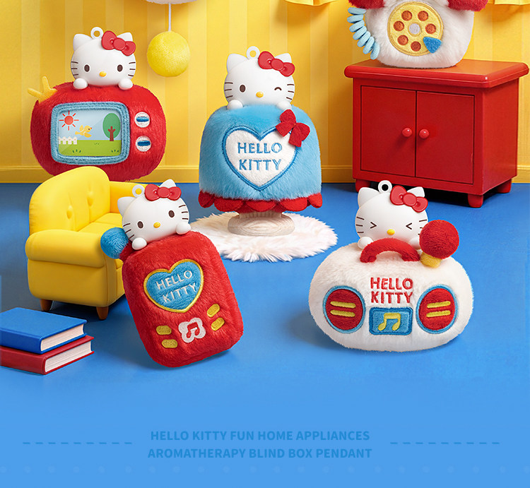 【中国直邮】 TOP TOY HELLOKITTY趣味小家电香薰盲盒互动录音挂件生日礼物送礼   【随机单盒】HELLO KITTY趣味小家电香薰盲盒挂件*1盒