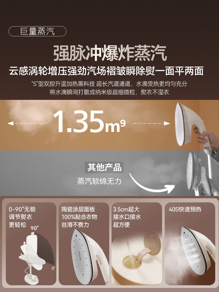 Philips Garment Steamer Handheld Ironing Machine 2025 New Model Household Steam Iron Garment Steamer All-In-One Machine 5050