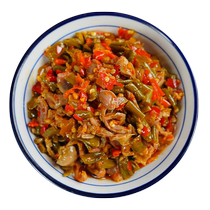 Hunan local flavor hot and sour chicken mixed with pickled beans Hunan specialty chopped pepper chili sauce bottled spicy bibimbap sauce