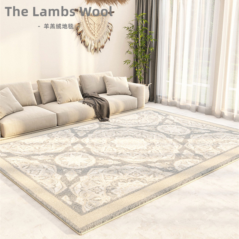 Moroccan Living Room Carpet Persian bedroom lamb suede cushion Silent Wind Thickened Bed Front Sofa Tea Table Blanket Anti Slip
