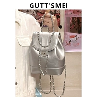 Серебряная масляная восковая кожа