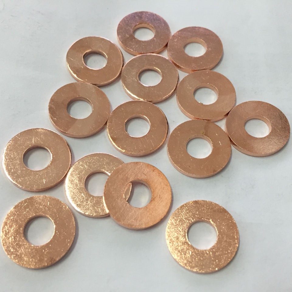 Red copper gasket red copper gasket 2mm red copper gasket M5M6M8M10M12M14M16M18M20M24M30 mil