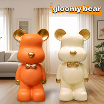 Japan imported MUJIE violent bear large piggy bank 2024 new living room floor-standing piggy bank can only be entered