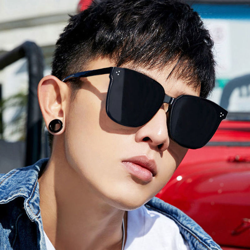 Sunglasses for Men, Korean Style, Trendy Large Frame, Celebrity Style, Sunshade Sunglasses for Men, Tiktok Internet Celebrity, Party Glasses for Men Sunglasses for Men, Korean Style, Trendy Large Frame, Celebrity Style, Sunshade Sunglasses for Men, Tiktok Internet Celebrity, Party Glasses for Men