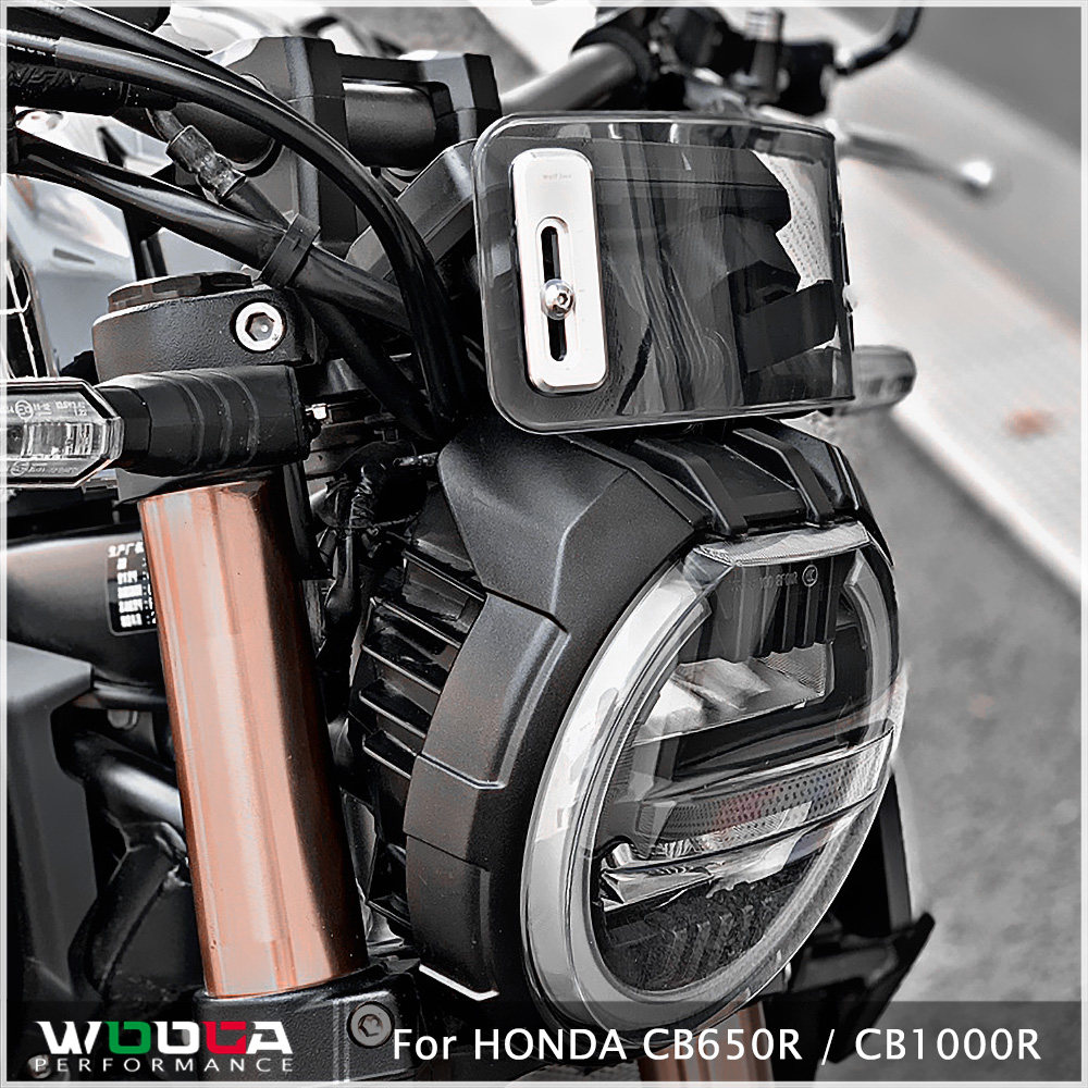 Suitable for Honda CB650R CB1000R modified windshield retro decorative street car small windshield head deflector