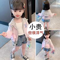 Hong Kong girls sunscreen clothing summer thin 2021 new anti-UV coat skin clothing female baby sunscreen clothing