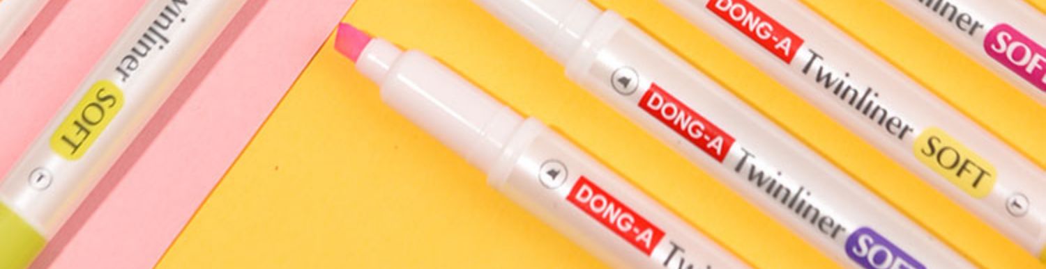 韩国东亚 Dong-A 珍珠杆双头涂鸦笔 25支 25色 29元包邮（需领券） 值值值-买手聚集的地方