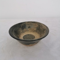 Folk Old Objects Old Earth Bowls Coarse Porcelain Poterie Bowl Pendulum Pieces Retro Nostalgia Black Wine Bowls Beggars Breaking Bowls and TV props