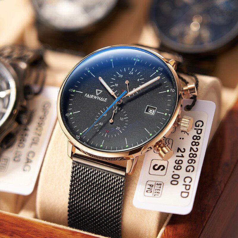 Mark Huafei's new simple youth high school ultra-thin watch male student quartz watch trend mechanical watch male