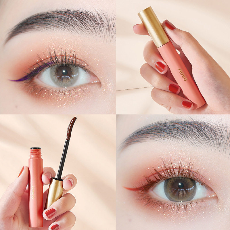 Net red mascara raincoat with long waterproof speed dry fiber long roll without faint staining the shape of a whole day mascara