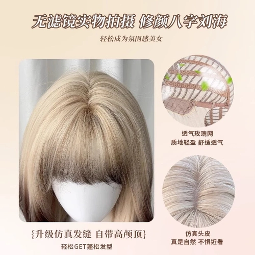 美宿 【Сиамская кошка】 WIG WIG Женская полная голова крышка головы коричневое черное градиент высокого уровня моделирование волосы натуральные восемь персонажей волосы