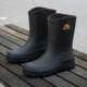 Men's non-slip waterproof rain boots mid-calf rubber shoes
