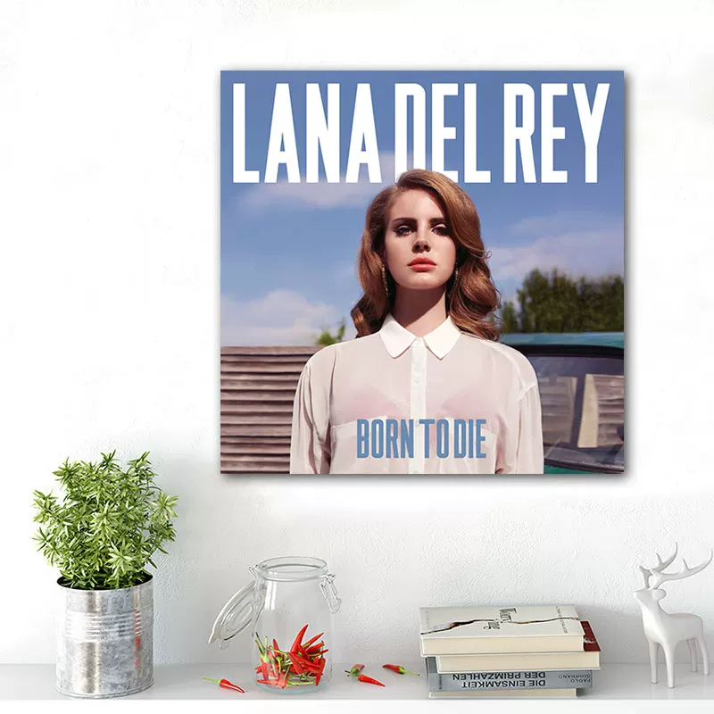 Обложка альбома LANA DEL REY Lan Drey, постер, декоративная картина, вокруг изображены европейские и американские звезды