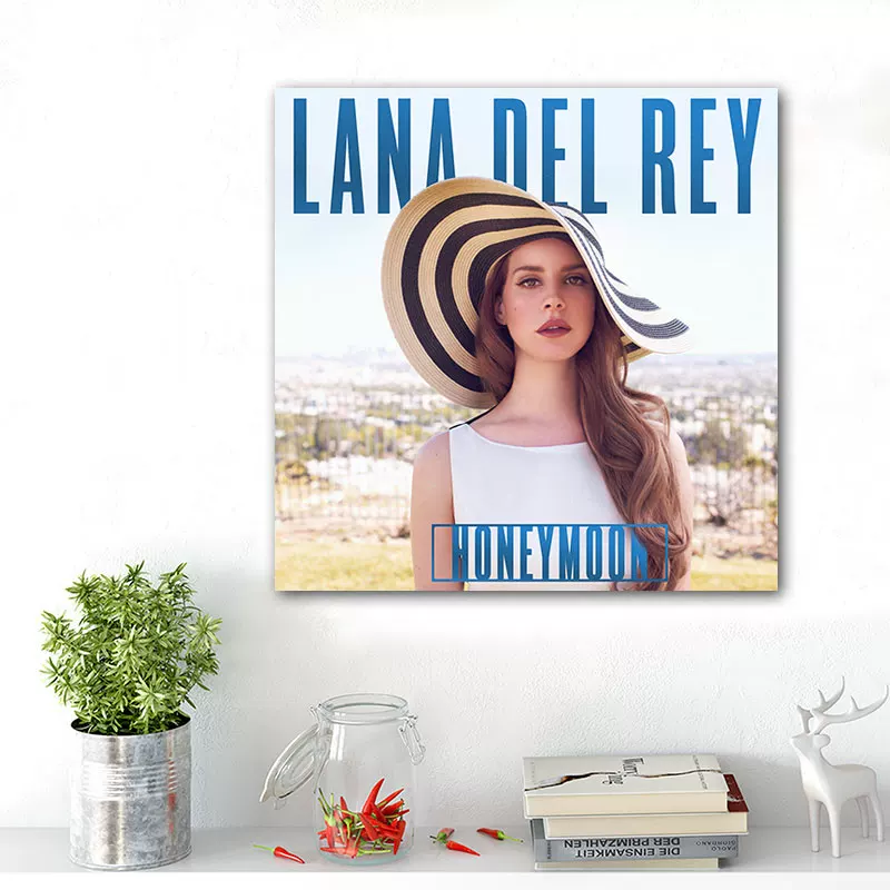 Обложка альбома LANA DEL REY Lan Drey, постер, декоративная картина, вокруг изображены европейские и американские звезды