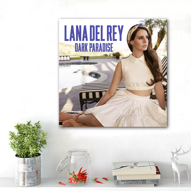 Обложка альбома LANA DEL REY Lan Drey, постер, декоративная картина, вокруг изображены европейские и американские звезды