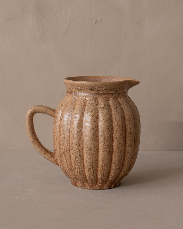 Fqr Living American the Vintage Rug Shop Handmade Pottery Pumpkin-Shaped Water Kettle Vase