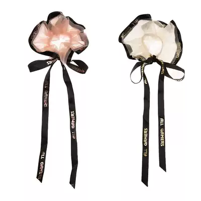 AG official ALL GAMERS print long ribbon organza large intestine Hairband hair accessories
