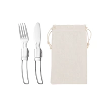 Форк -нож+белая сумка