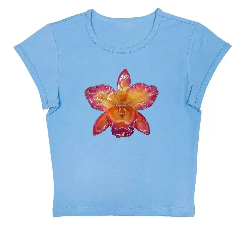 [Y2k футболка с коротким рукавом Harajuku графический Crop Top эстетика гот T-]