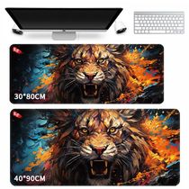 Mouse pad New Tiger Wang Machinery Wind Sports Keyboard Game Special Pad Thick-Locked Side Office Hostel Keyboard Pad