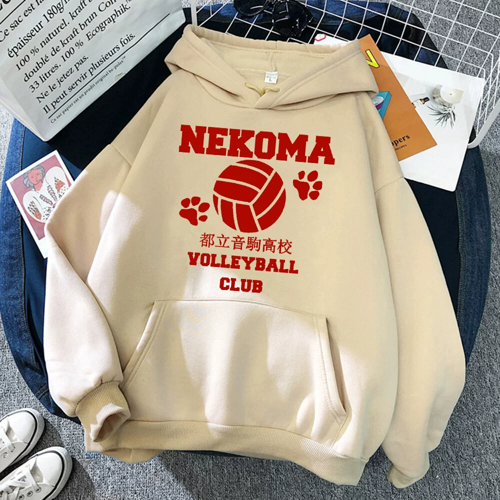 Аниме Haikyuu Nekoma Старшая школа свитеры осенний флис