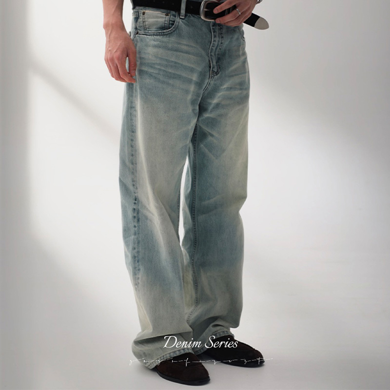 Zozo Forest “Cream Nevada” 13oz Imported Selvedge Narrow Red-Edged Washed Whiskered Denim Jeans Zozo Forest “Cream Nevada” 13oz Imported Selvedge Narrow Red-Edged Washed Whiskered Denim Jeans