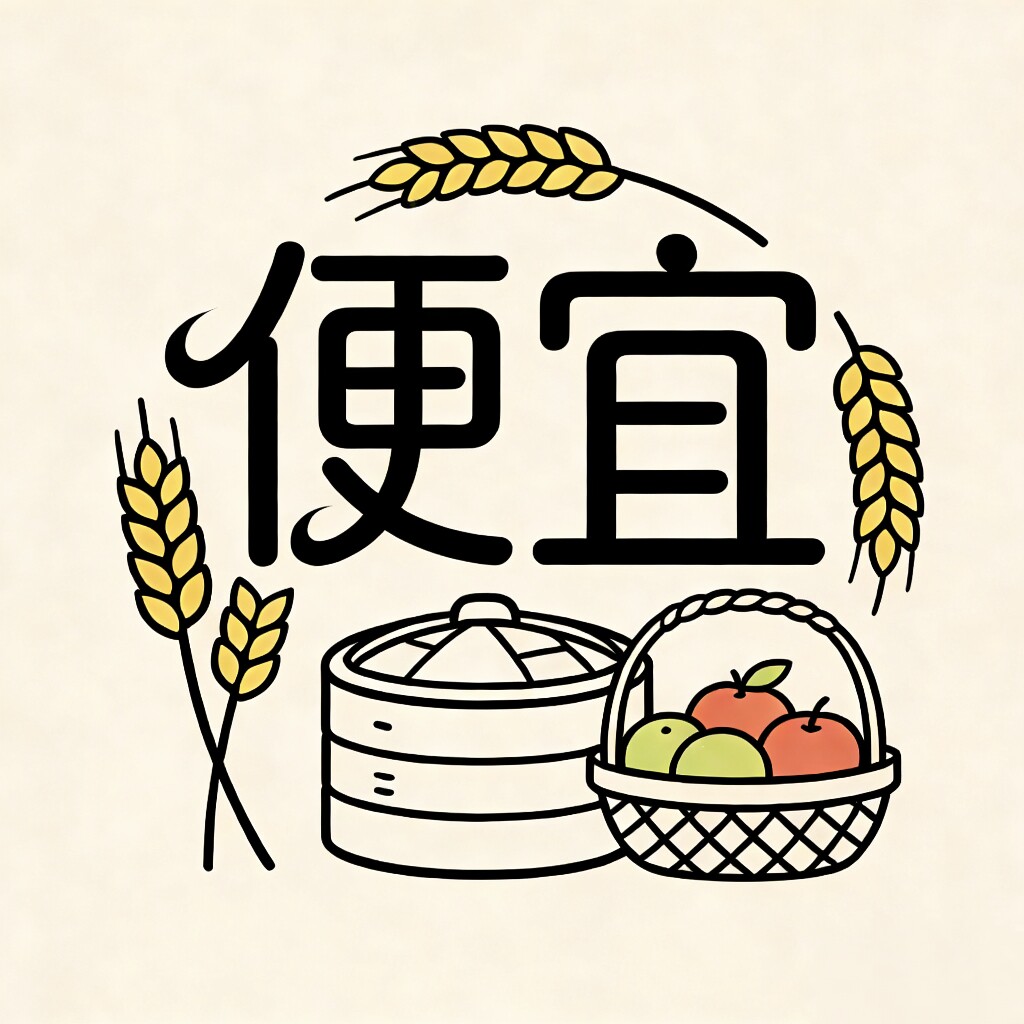 大包真实惠食品店的LOGO