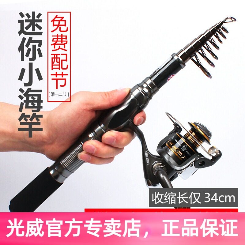 Light Wai Defence Revered Throw Sea Rod Suit Single Pole Super Short Section Mini Portable Carbon Ultra Hard Tone Fishing Rod Throw Rod