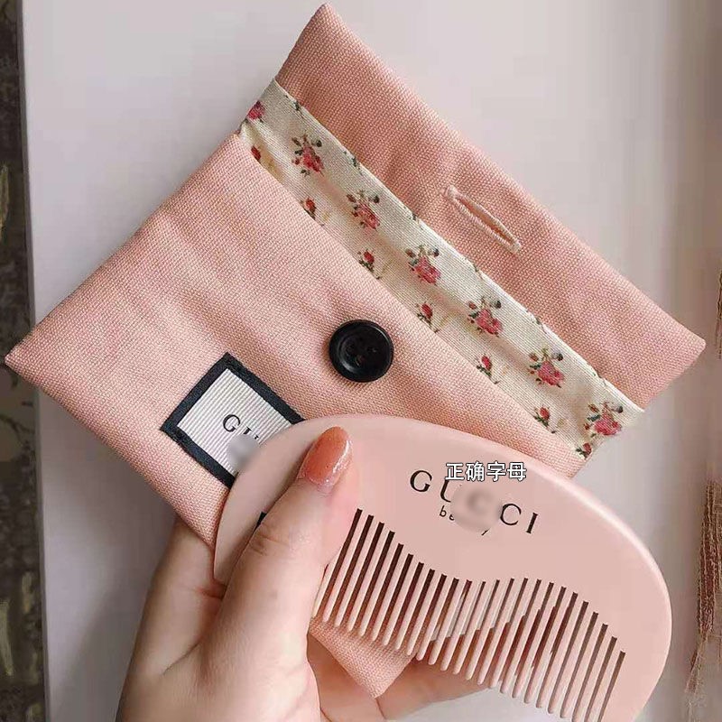 Small Wood Comb Carry-on Mini Children Girl Massage Scalp Natural Peach Wood Sandalwood Horn and Men and Women Home