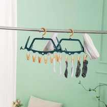 Multifunctional clothes rack Sun shoe rack balcony shoe rack Sun shoes artifact outside the window window cooler adhesive hook windproof