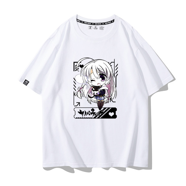 Q Version Ayaji Nene T-Shirt, Witch's Night Party Outfit, Same Style Cartoon Inaba Aiuru Top, Short Sleeves