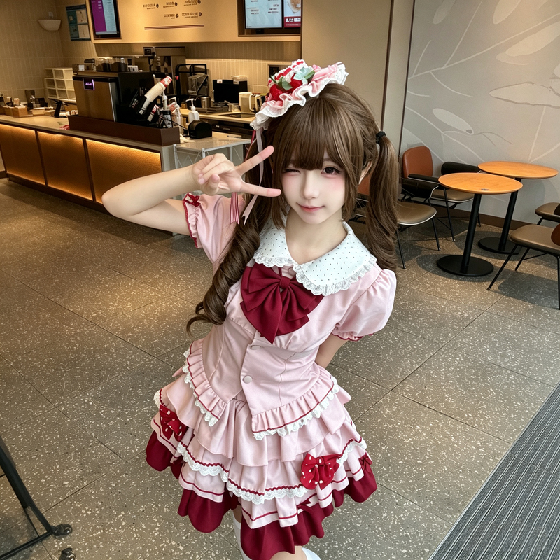 【Summer of Shiduo Beer Pear】Autumn Pomelo Original Jk Uniform Sweet Girl Cake Skirt Short Sleeve Set for Women Cute Summer