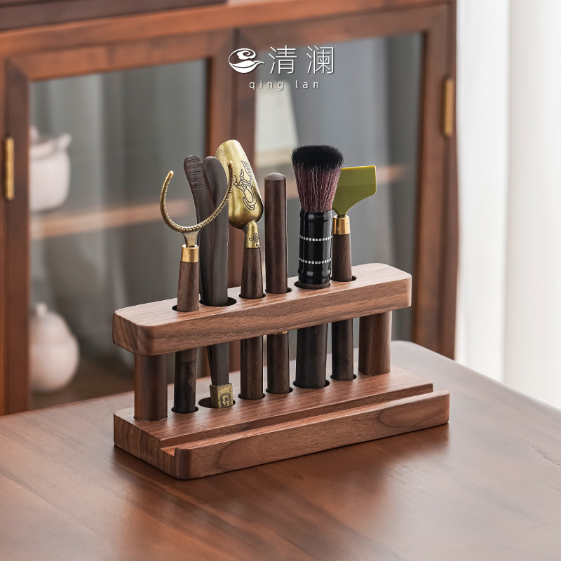 Tea Trail Six Suits Kung Fu Tea Accessories Supplies Big Full Tea Table Tea Tool Suit Tea Scraping Pendulum-Taobao