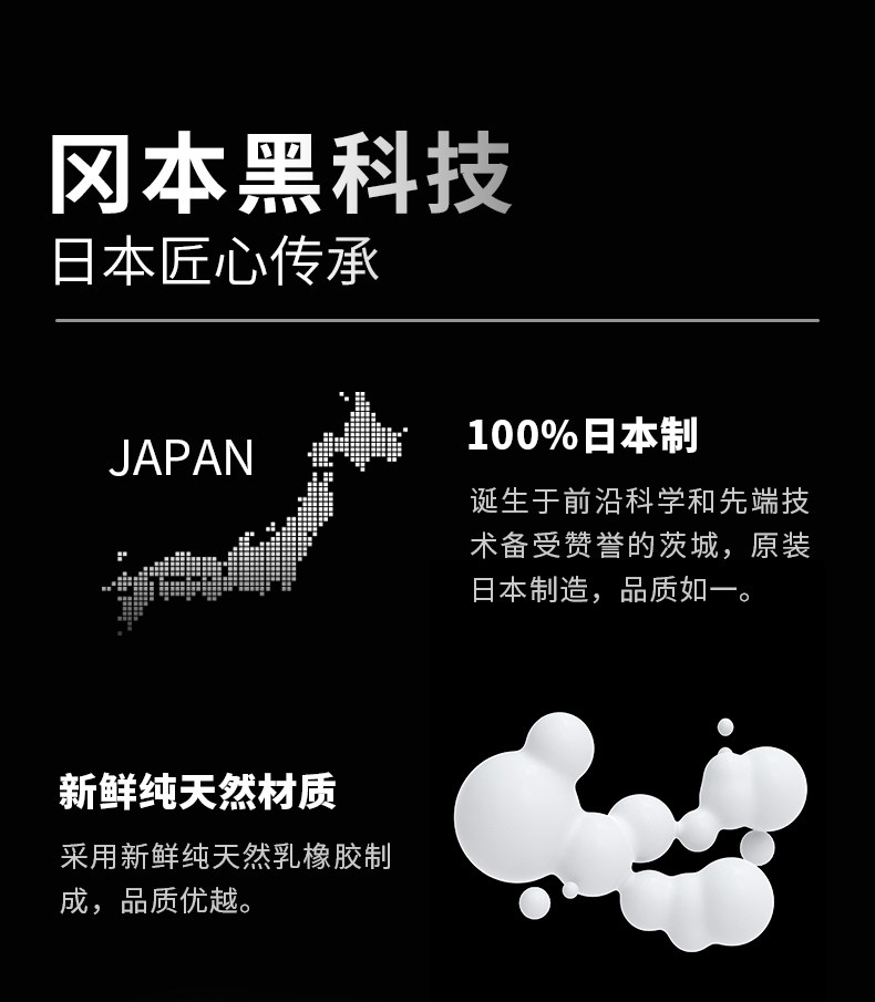 日本进口 冈本 高端款 超薄无感003白金避孕套 6片 图6