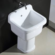 Public Bath Mop Pool Mop Pool Balcony Tall Floor to Floor Tall Floor Pool Ceramic Bowl Engineering Hotel