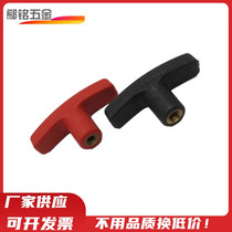 Plastic T type handle handle nylon handle with rubber head adjustable hand wringing screw handle