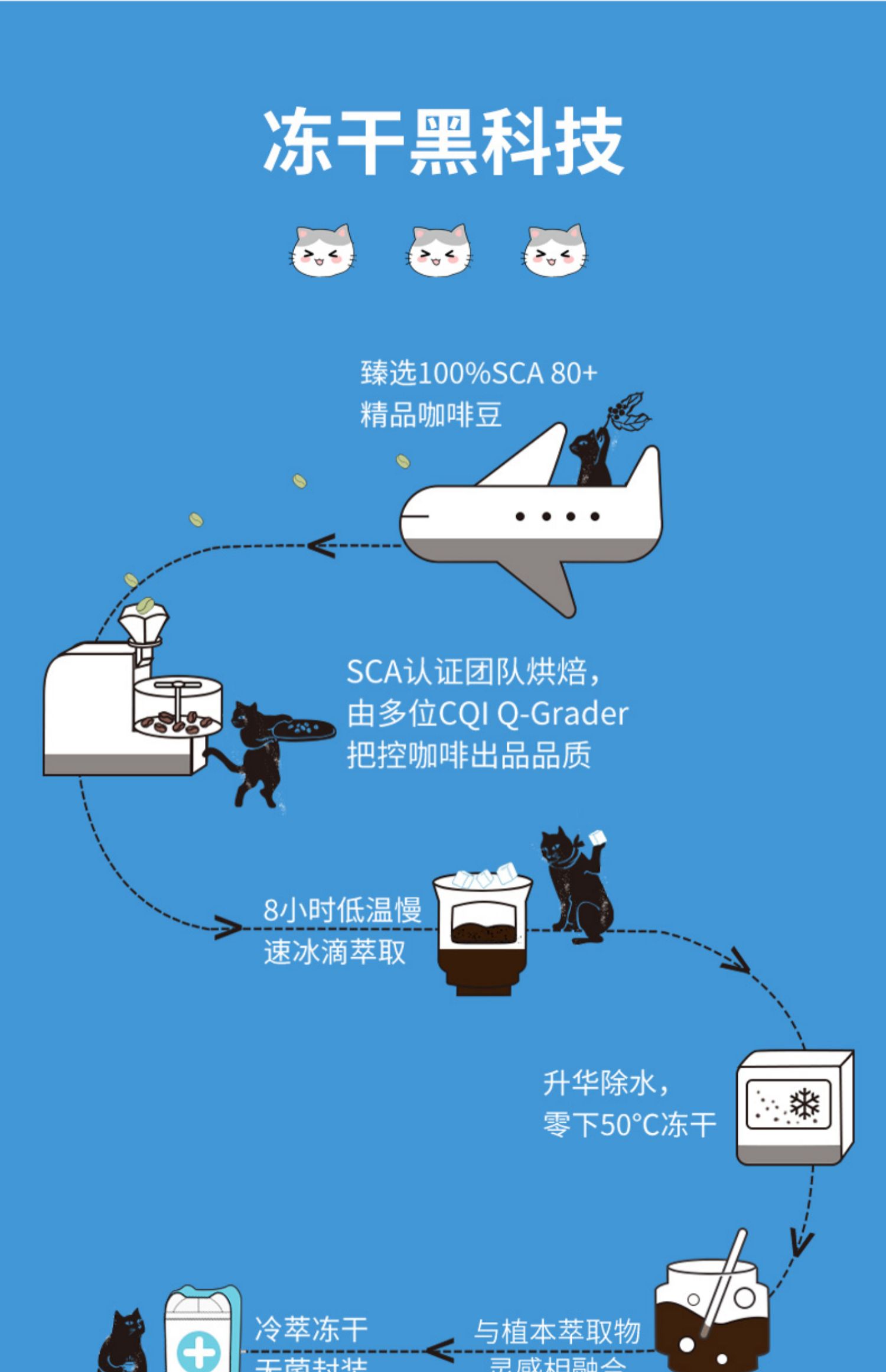 五味猫|白芸豆冷萃黑咖啡粉