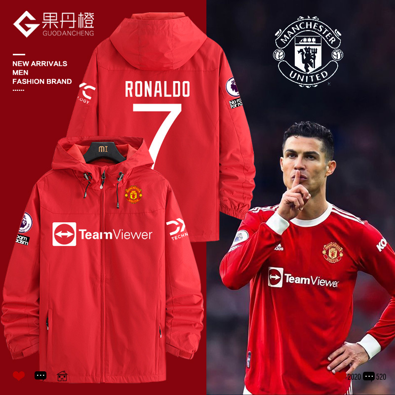25-26 Manchester United Premier League Jacket No. 7 Cristiano Ronaldo Same Style Jersey Player Version Football Jacket Clothing 25-26 Manchester United Premier League Jacket No. 7 Cristiano Ronaldo Same Style Jersey Player Version Football Jacket Clothing