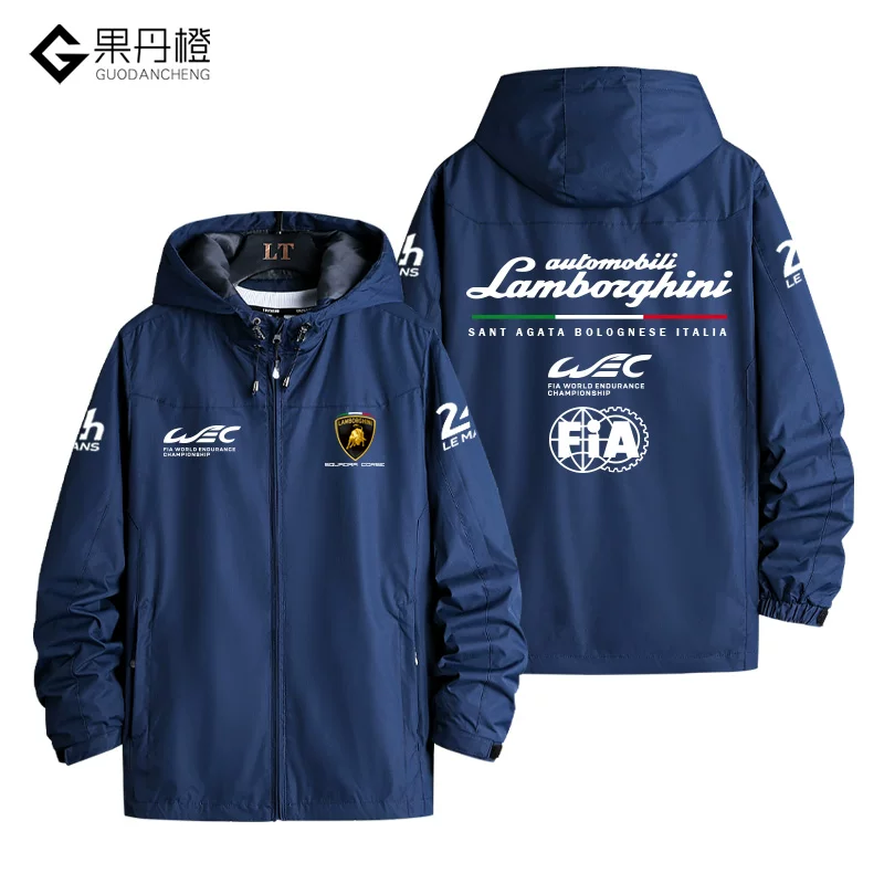 Куртка-пиджак гоночного костюма команды Lamborghini для гонок WEC, одежда мужская