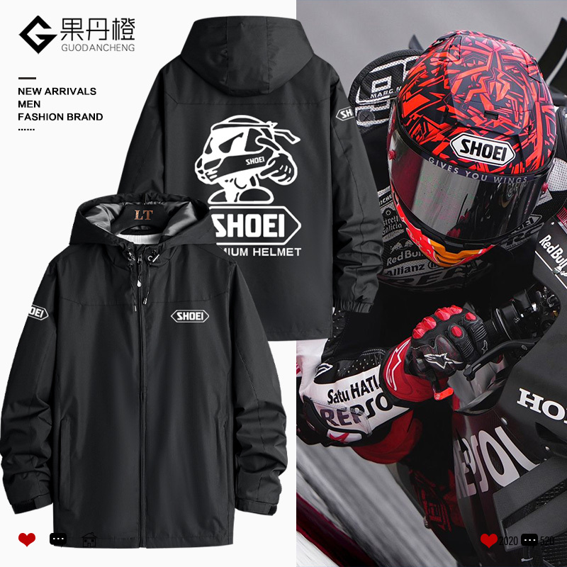Shoei Helmet Collaboration Motorcycle All-Season Riding Suit Men's Rider Clothing Jacket Windbreaker