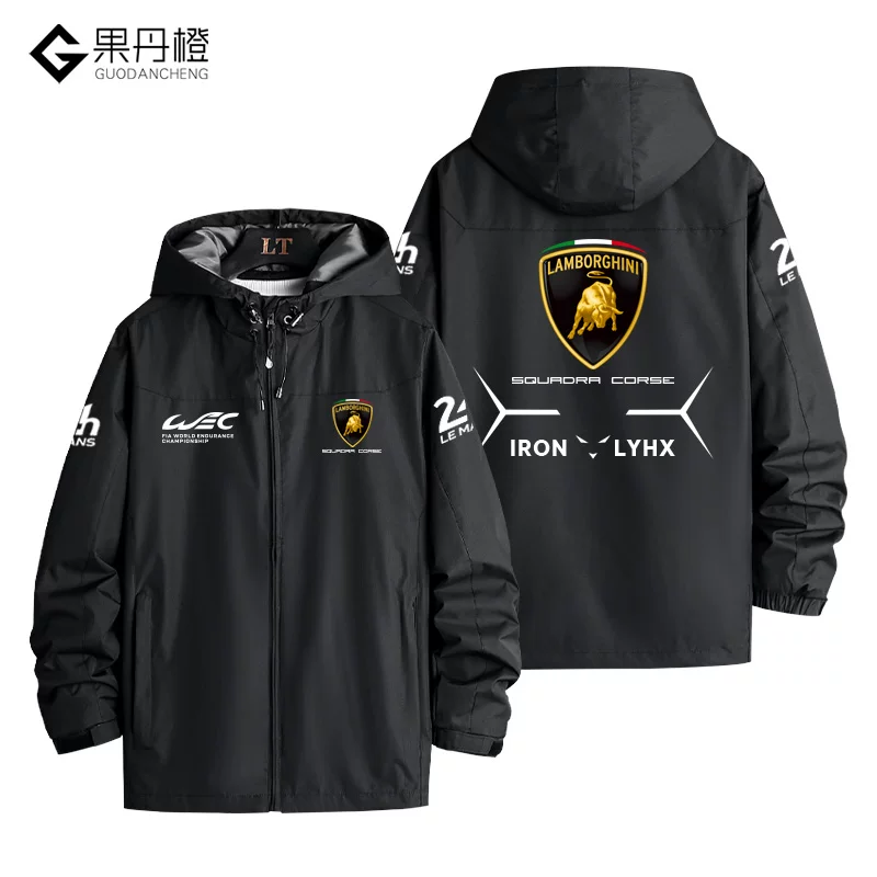 Куртка-пиджак гоночного костюма команды Lamborghini для гонок WEC, одежда мужская